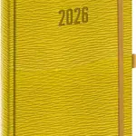 NOTIQUE Denný diár Rivoli 2026 (žltozelený) (s pútkom na pero, elastické zatváranie)