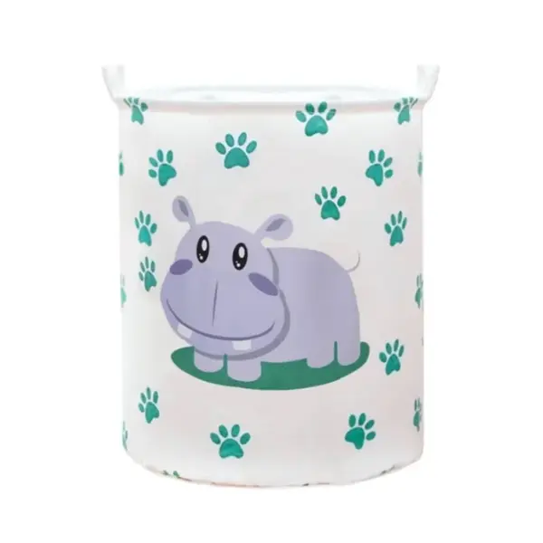 Kôš na hračky, uzatvárateľný, Hipo Paws - ecru, 43 L
