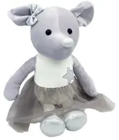 Plyšová hračka Myška Lila, 33 cm - sivá