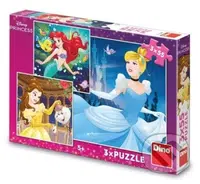 Veselé princezny - puzzle z kategorie 15 - 60 dílků