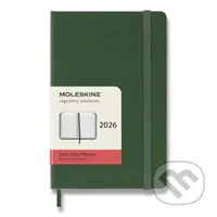 Moleskine – 12-mesačný denný diár 2026 - tmavo zelený