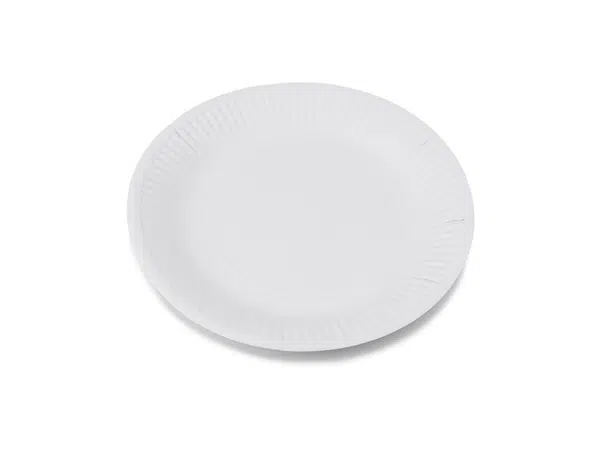 500 ks - Papírový talíř bílý - průměr 23 cm