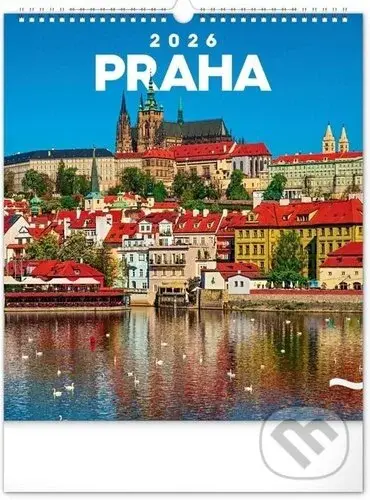 NOTIQUE Nástěnný kalendář Praha 2026 (neutrální kalendárium)