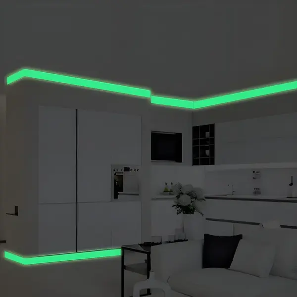 Fosforeskujúca lepiaca páska - Zelená/5x500cm H6473