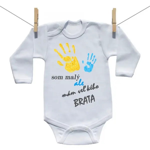 Boodyy Body s dlhým rukávom Som malý ale mám veľkého brata 86 (12-18 mesiacov)