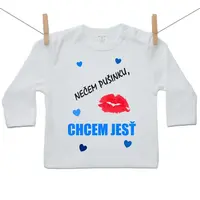 Boodyy Tričko s dlhým rukávom Nečem pušinku, chcem jesť 68 (3-6 mesiacov)