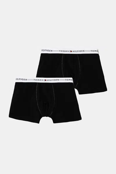 Dětské boxerky Tommy Hilfiger 2-pack černá barva, UB0UB00548