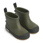 Dětské holínky Liewood Jesse Dino Thermo Rainboot zelená barva, LW20371