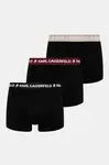Boxerky Karl Lagerfeld 3-pack pánské, černá barva, A1M47021