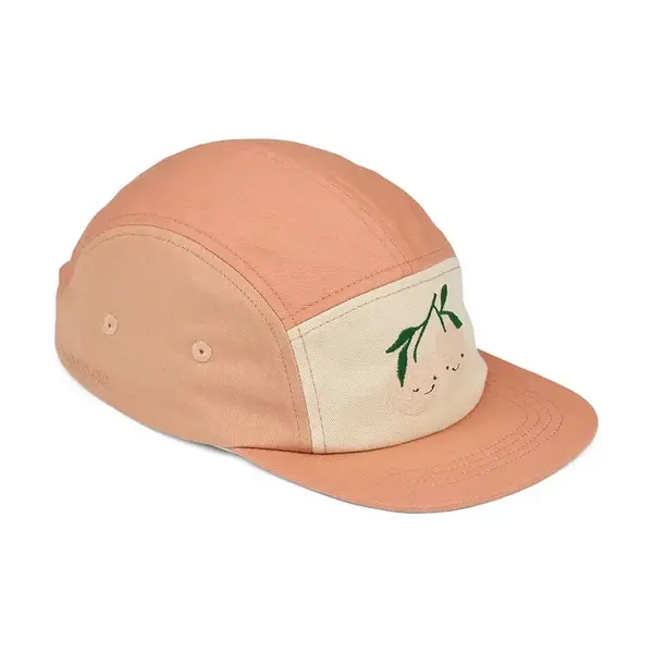 Dětská bavlněná kšiltovka Liewood Rory Printed Cap oranžová barva, LW20388