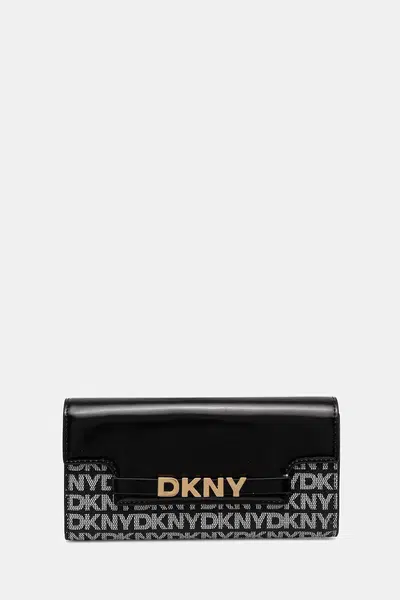 Peněženka Dkny dámská, černá barva, R52Q5M29