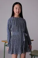 Dívčí šaty Mayoral modrá barva, mini, 7914