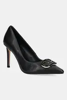 Kožené lodičky Twinset černá barva, 252TCP032