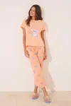Pyžamo women'secret dámské, oranžová barva, 3132104