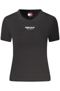 Dámské černé triko s krátkým rukávem