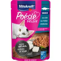 Vitakraft Poésie Délice Sauce treska 85 g