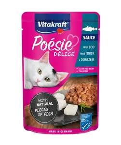 Vitakraft Poésie Délice Sauce treska 85 g