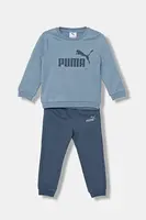 Kojenecká tepláková souprava Puma MINICATS ESS Crew Set FL INF modrá barva, 686280