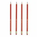 Herlitz - Tužka HB 4ks s gumou