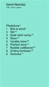 Tah. Teorie písma - Gerrit Noordzij
