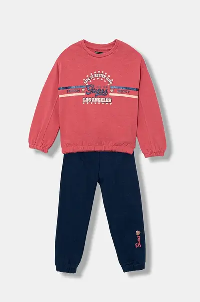 Dětská bavlněná tepláková souprava Guess