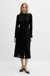 Šaty Armani Exchange černá barva, midi, XW001245 AF16121