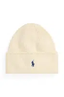 Vlněná čepice Polo Ralph Lauren béžová barva, 455954355