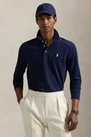 Tričko s dlouhým rukávem Polo Ralph Lauren tmavomodrá barva, 710955081