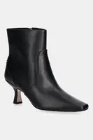 Kožené kotníkové boty Coach Sculpted C Kitten Heel Leather Bootie