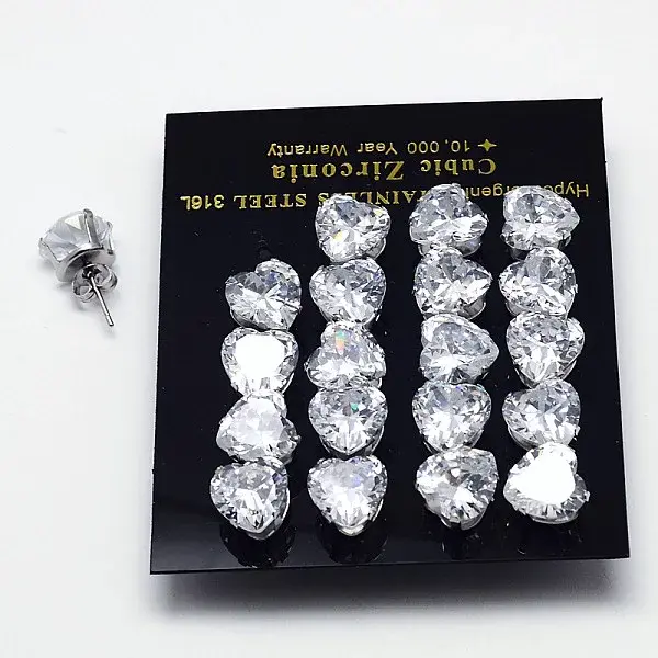 Cubic Zirconia Stud Earrings