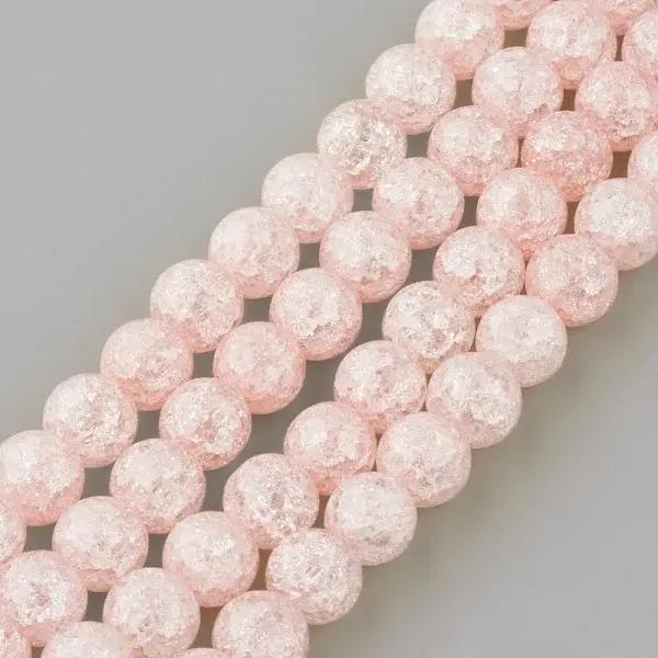 Synthetic Crackle Quartz Beads Strands