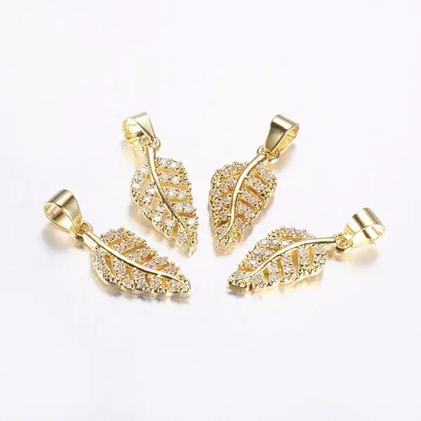 Long-Lasting Plated Brass Micro Pave Cubic Zirconia Pendants