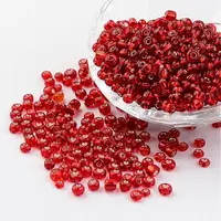 6/0 Round Silver Lined Round Hole Glass Seed Beads