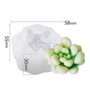 Succulent Plants Shape DIY Candle Silicone Molds