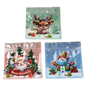 Christmas Theme Plastic Zip Lock Bags