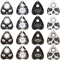32Pcs 8 Styles Alloy Enamel Pendants