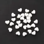 Heart Spray Painted Alloy Beads