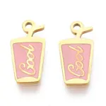 304 Stainless Steel Enamel Charms