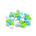 Rondelle Food Grade Eco-Friendly Silicone Focal Beads