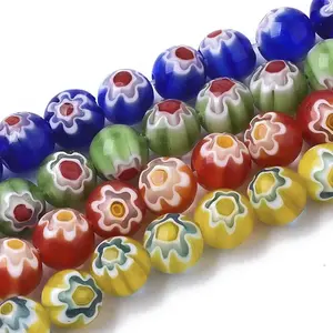 Handmade Millefiori Lampwork Beads Strands