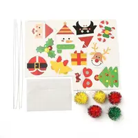 DIY Christmas Theme Paper Cake Insert Card Decoration