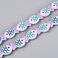 Dyed & Heated Glass Enamel Beads