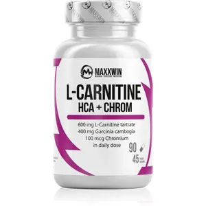 Maxxwin L-Carnitine + HCA + Chrom kapsuly na kontrolu hmotnosti 90 cps