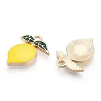 Golden Plated Alloy Enamel Pendants