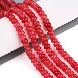 Dyed Natural White Jade Beads Strands