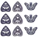 15Pcs 3 Styles Halloween Printed Opaque Acrylic Pendants