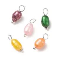 Dyed Natural Cultured Freshwater Pearl Rice Charms