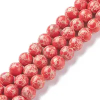 Synthetic Imperial Jasper Beads Strands