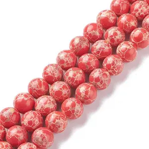 Synthetic Imperial Jasper Beads Strands