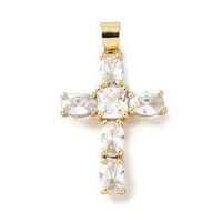 Brass Cubic Zirconia Pendant